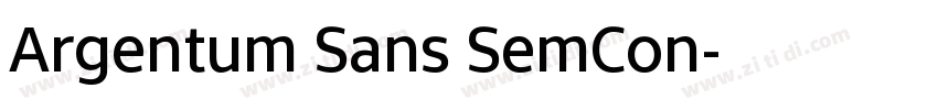 Argentum Sans SemCon字体转换